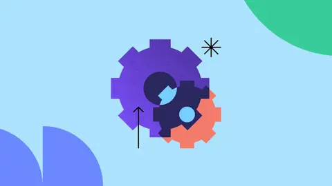 Two interlocked gears